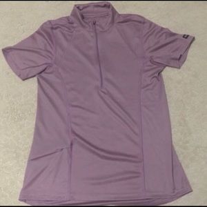 Mauve-lilac Kerrits Quarter Zip Riding Shirt
